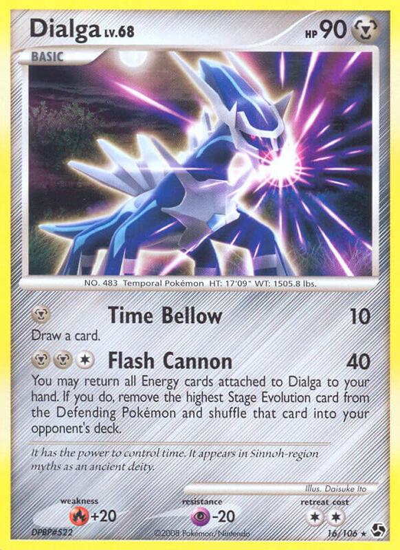 Dialga Pokemon card from Great Encounters