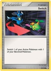 Switch Pokemon card from Diamond and Pearl