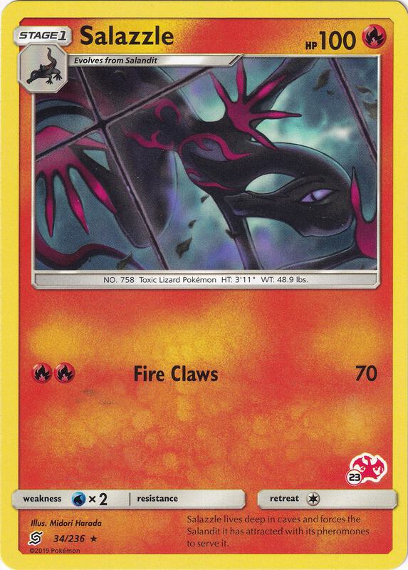 Salazzle Pokemon card from Battle Academy