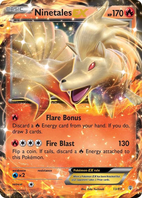 Ninetales EX Pokemon card from Generations