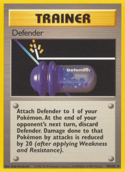 Defender Pokemon card from Base Set