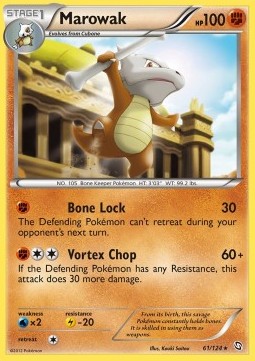 Marowak Pokemon card from Dragons Exalted