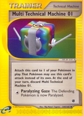 Multi Technical Machine 01 Pokemon card from Expedition Base Set