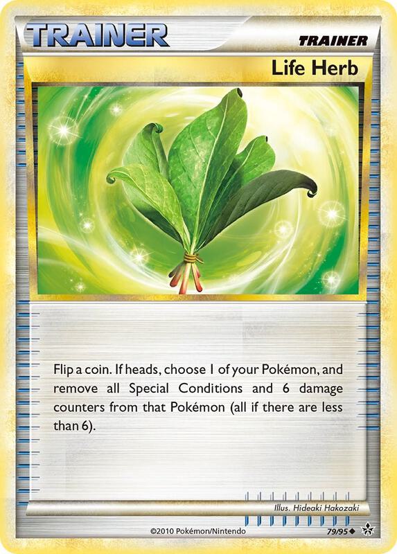 Life Herb Pokemon card from Unleashed
