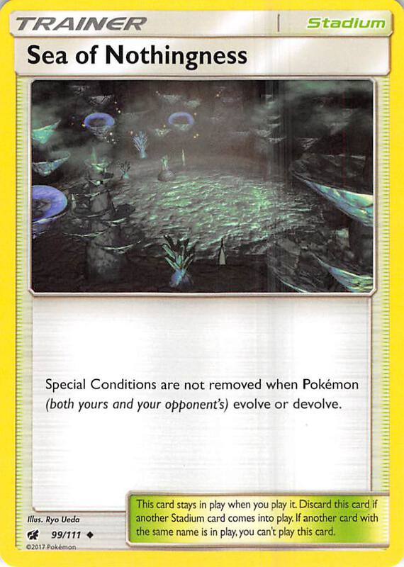 Sea of Nothingness Pokemon card from SM - Crimson Invasion