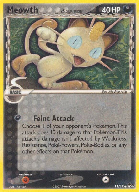 Meowth (Delta Species) Pokemon card from POP Series 5