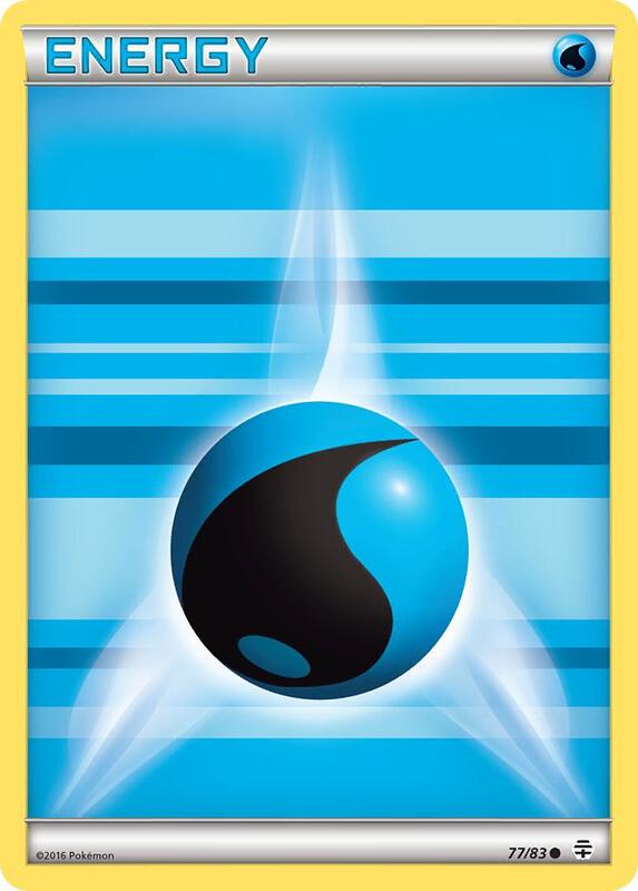 Water Energy Pokemon card from Generations