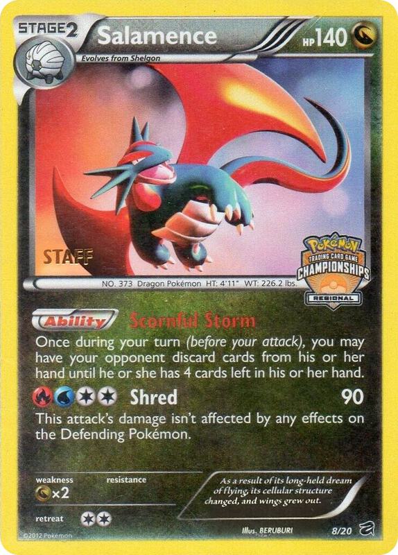 Salamence Pokemon card from League & Championship Cards
