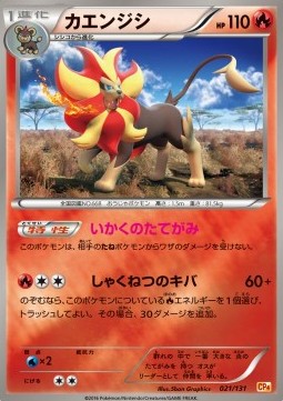 Pyroar Pokemon card from Premium Champion Pack