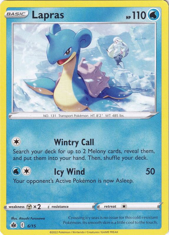 Lapras Pokemon card from McDonald's Promos 2022