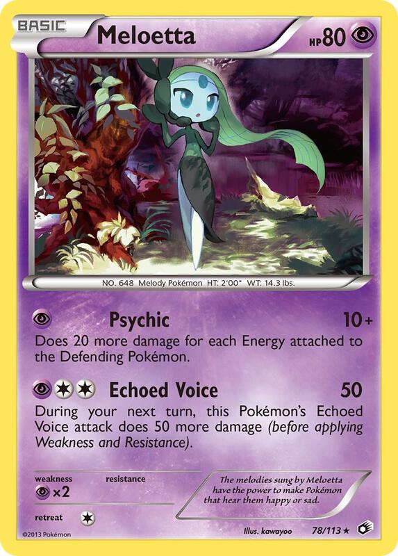 Meloetta (78) Pokemon card from Legendary Treasures