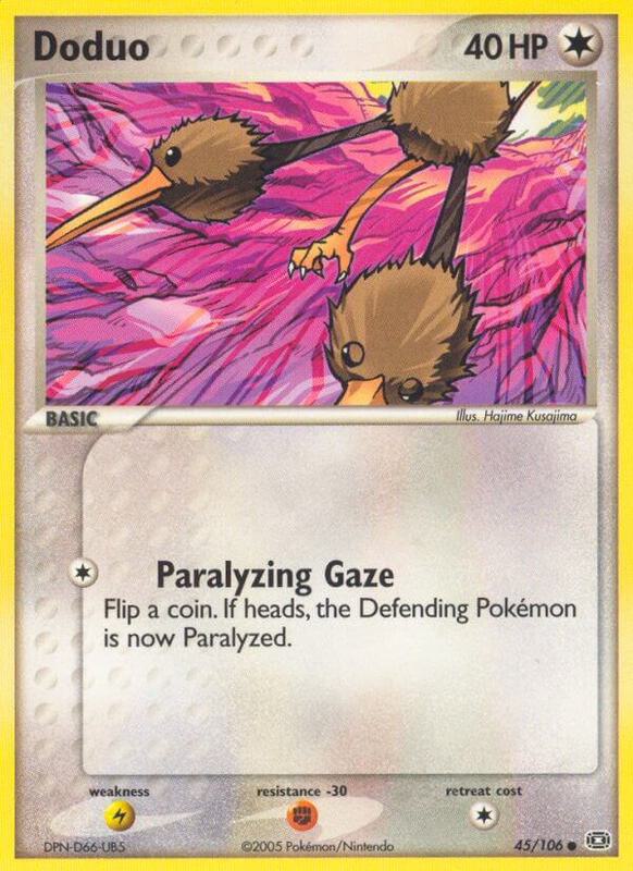 Doduo Pokemon card from Emerald