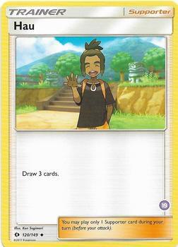 Hau (19) (Alolan Sandslash Half-Deck) Pokemon card from SM Trainer Kit: Alolan Sandslash & Alolan Ninetales