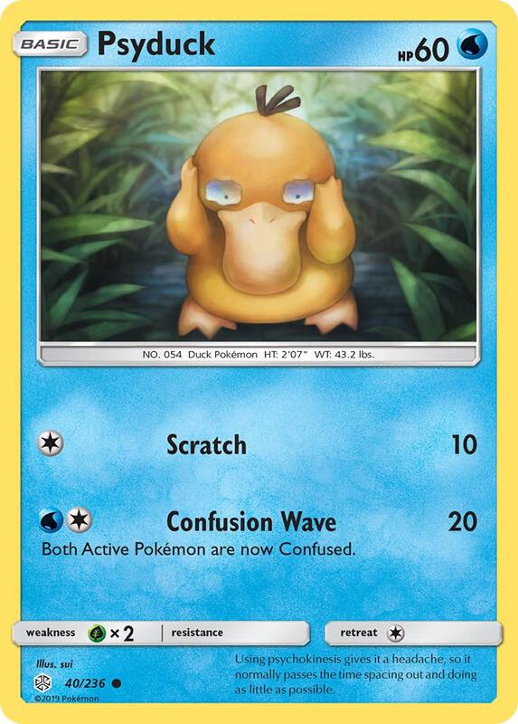 Psyduck Pokemon card from SM - Cosmic Eclipse