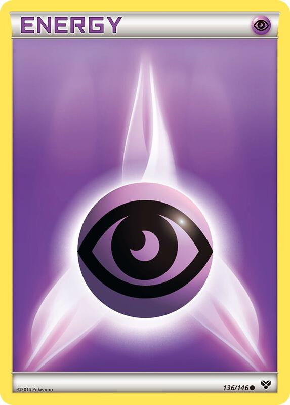 Psychic Energy Pokemon card from XY Base Set