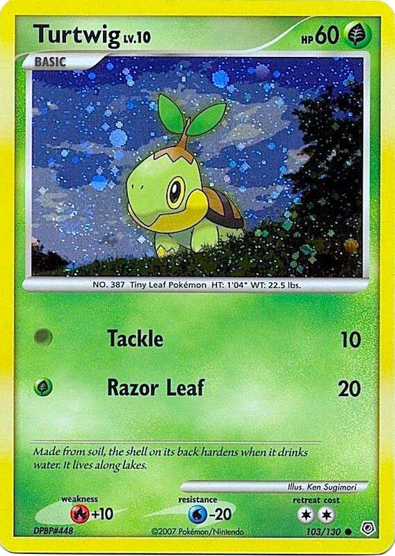 Turtwig Pokemon card from League & Championship Cards
