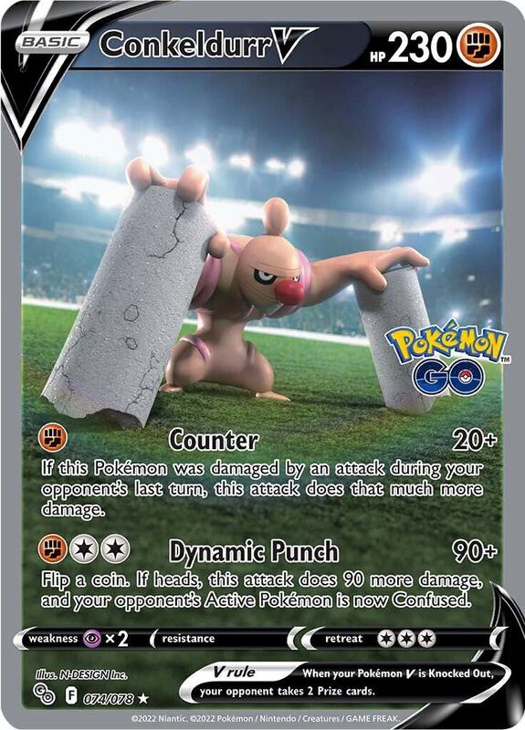 Conkeldurr V (Alternate Full Art) Pokemon card from Pokemon GO