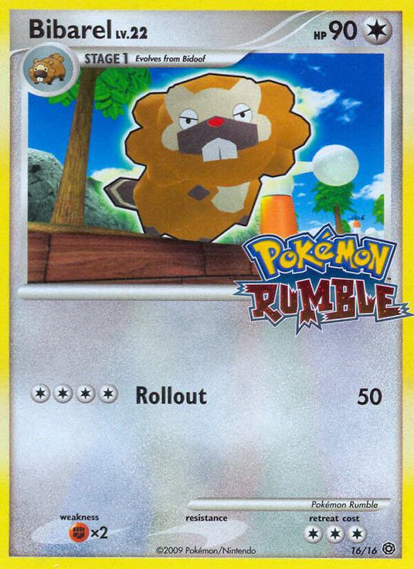 Bibarel Pokemon card from Rumble