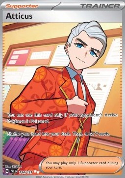 Atticus Pokemon card from Prismatic Evolutions