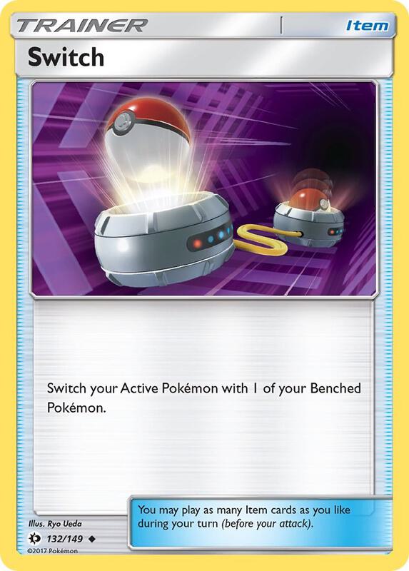 Switch Pokemon card from SM Base Set