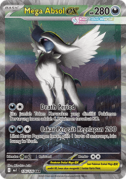 Mega Absol ex Pokemon card from Mega Evolution IDTH