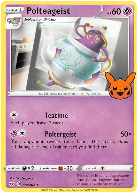 Polteageist Pokemon card from Trick or Trade BOOster Bundle 2023