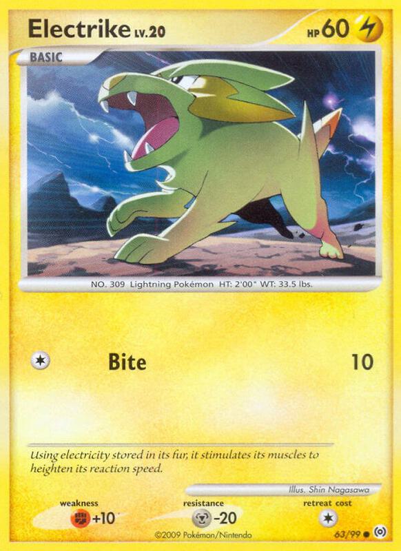 Electrike (63) Pokemon card from Arceus