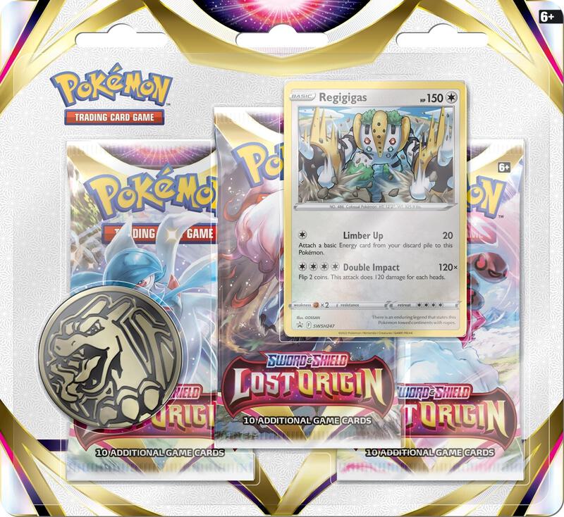 Lost Origin 3 Pack Blister [Regigigas] Pokemon card from SWSH11: Lost Origin