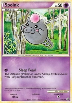 Spoink Pokemon card from Triumphant