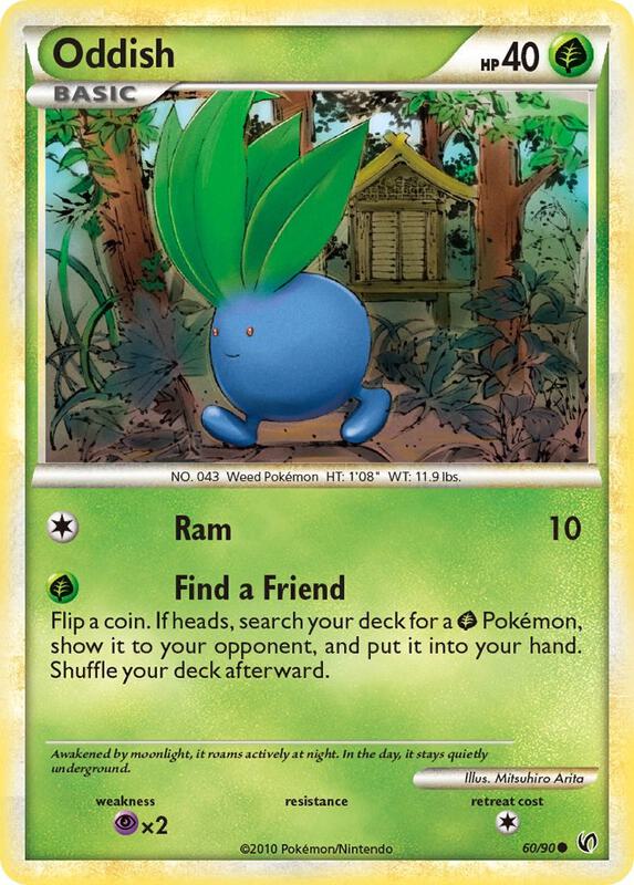 Oddish Pokemon card from Undaunted