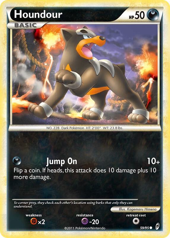 Houndour Pokemon card from Call of Legends