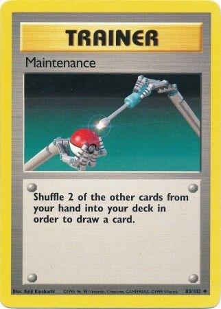 Maintenance Pokemon card from Base Set