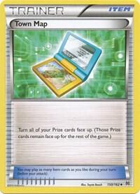 Town Map Pokemon card from XY - BREAKthrough