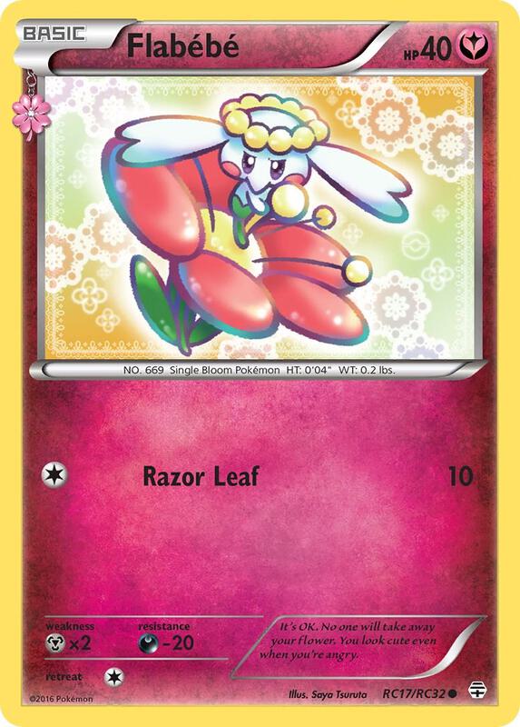 Flabebe Pokemon card from Generations: Radiant Collection