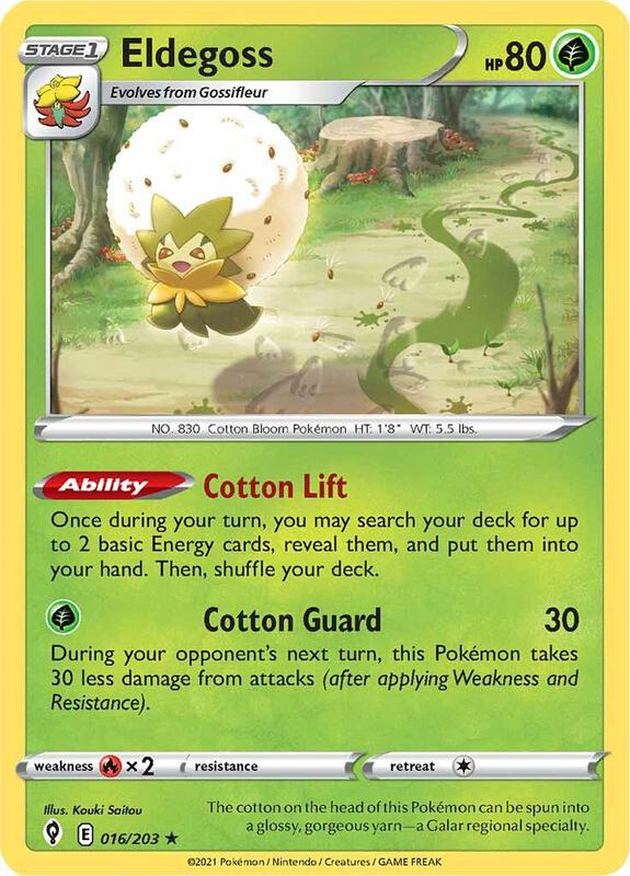 Eldegoss Pokemon card from Deck Exclusives