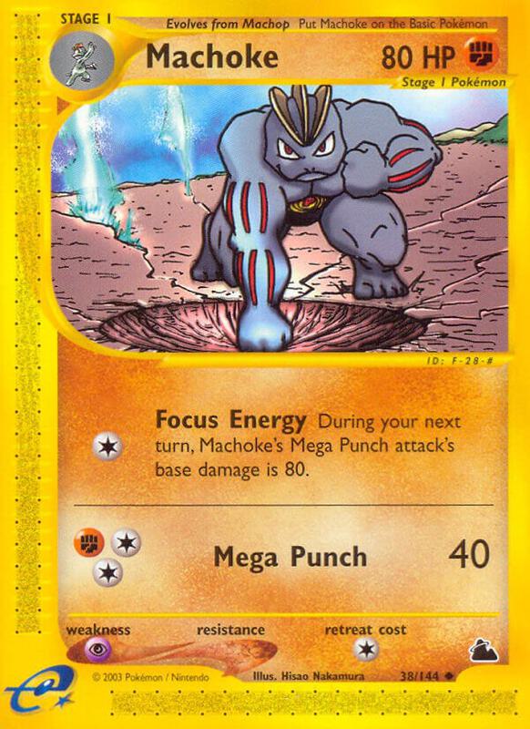 Machoke Pokemon card from Skyridge