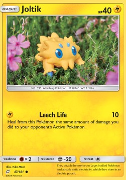 Joltik Pokemon card from Team Up