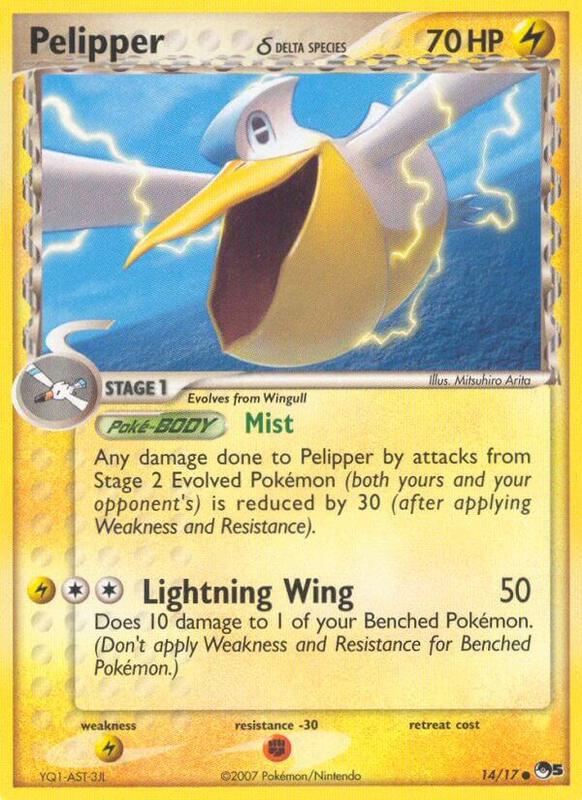 Pelipper (Delta Species) Pokemon card from POP Series 5
