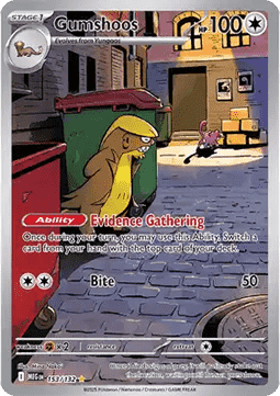 Gumshoos Pokemon card from Mega Evolution
