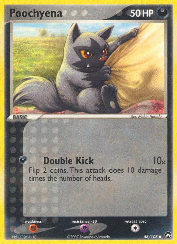 Poochyena Pokemon card from Power Keepers