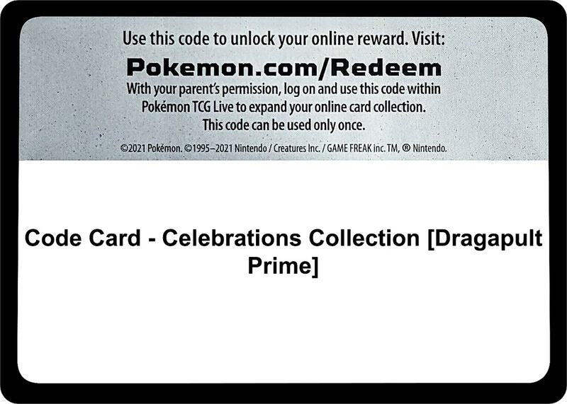 Code Card - Celebrations Collection [Dragapult Prime] Pokemon card from Celebrations