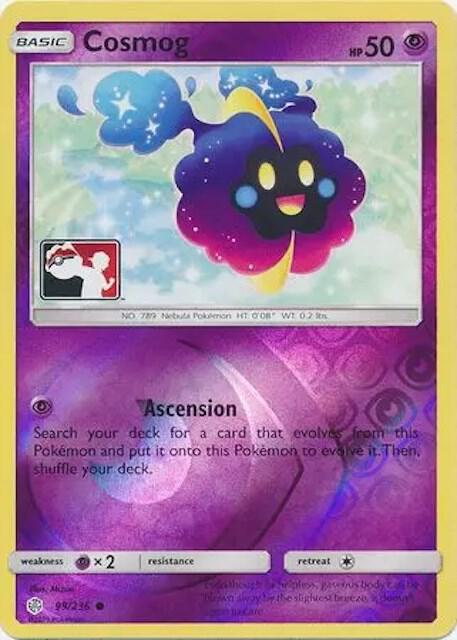 Cosmog Pokemon card from League & Championship Cards