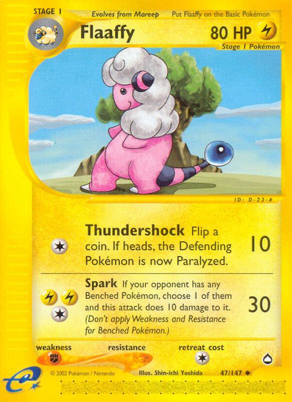 Flaaffy Pokemon card from Aquapolis