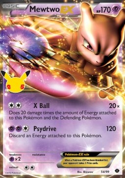 Mewtwo EX (CEL NXD 54) Celebrations