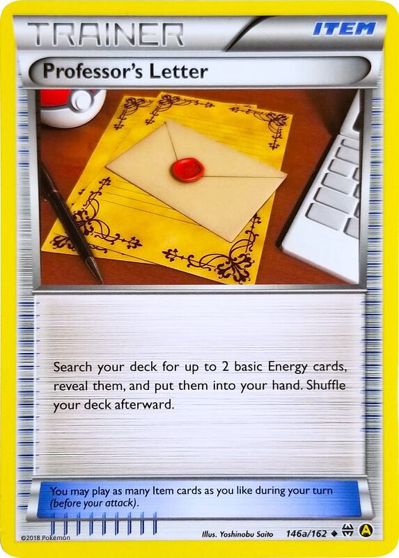 Professor's Letter - 146a/162 Pokemon card from Alternate Art Promos