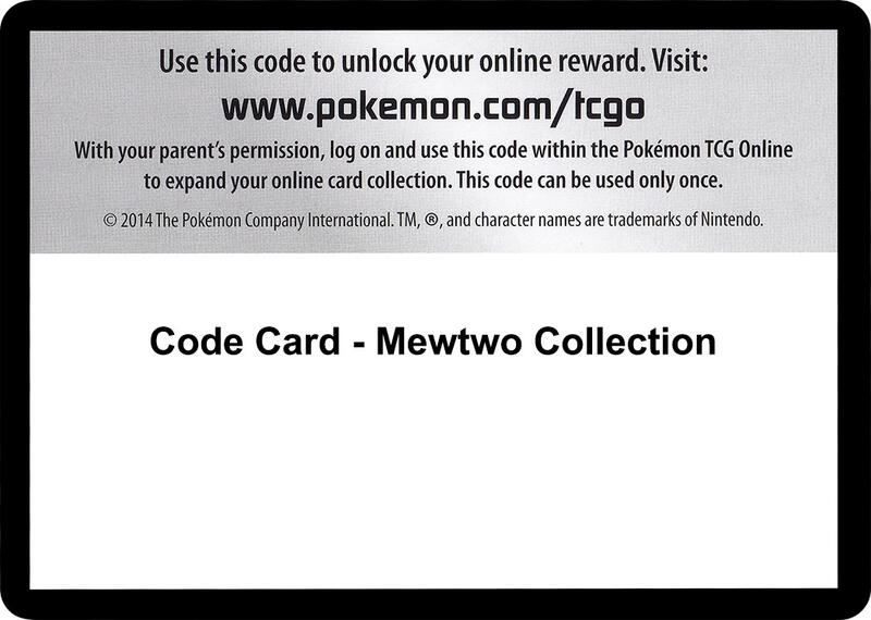 Code Card - Mewtwo Collection Pokemon card from Next Destinies