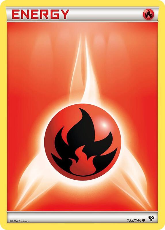 Fire Energy Pokemon card from XY Base Set