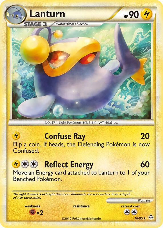 Lanturn Pokemon card from Unleashed