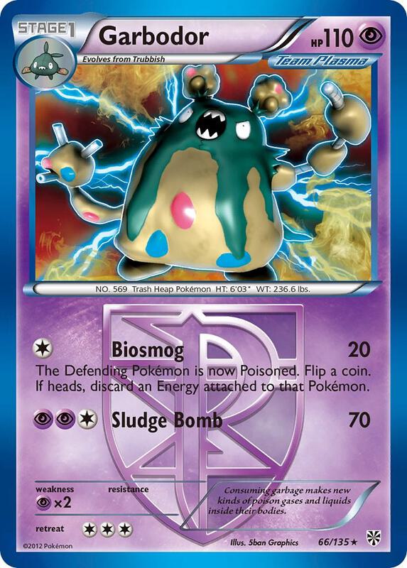 Garbodor (Team Plasma) (66) Pokemon card from Plasma Storm