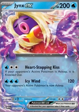 Jynx ex Pokemon card from 151